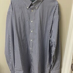 Classic Blue Striped Men's Shirt